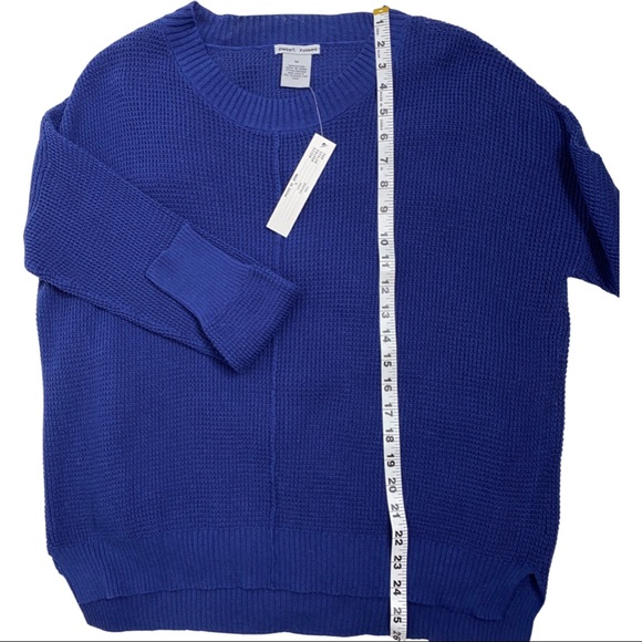 Sweet Romeo | Navy Crewneck Knit Sweater | Medium - Picture 5 of 7